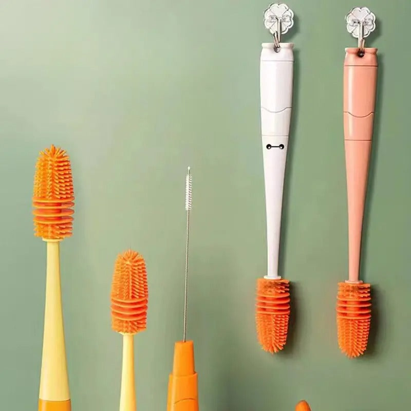 Four-in-One Food-Grade Silicone Brush for Cleaning