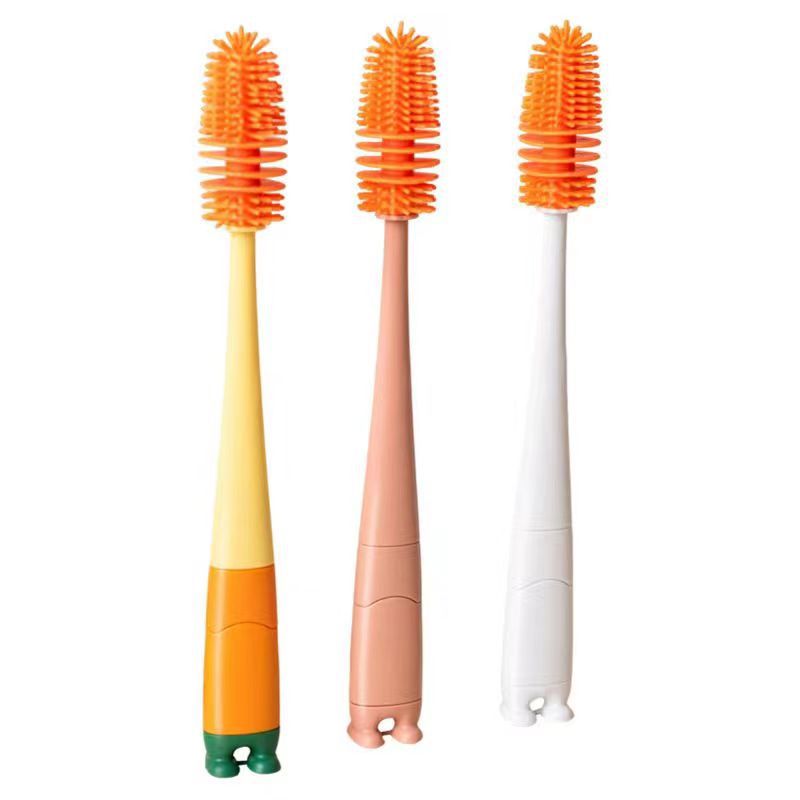 Four-in-One Food-Grade Silicone Brush for Cleaning