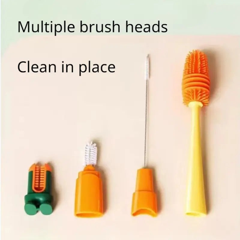 Four-in-One Food-Grade Silicone Brush for Cleaning