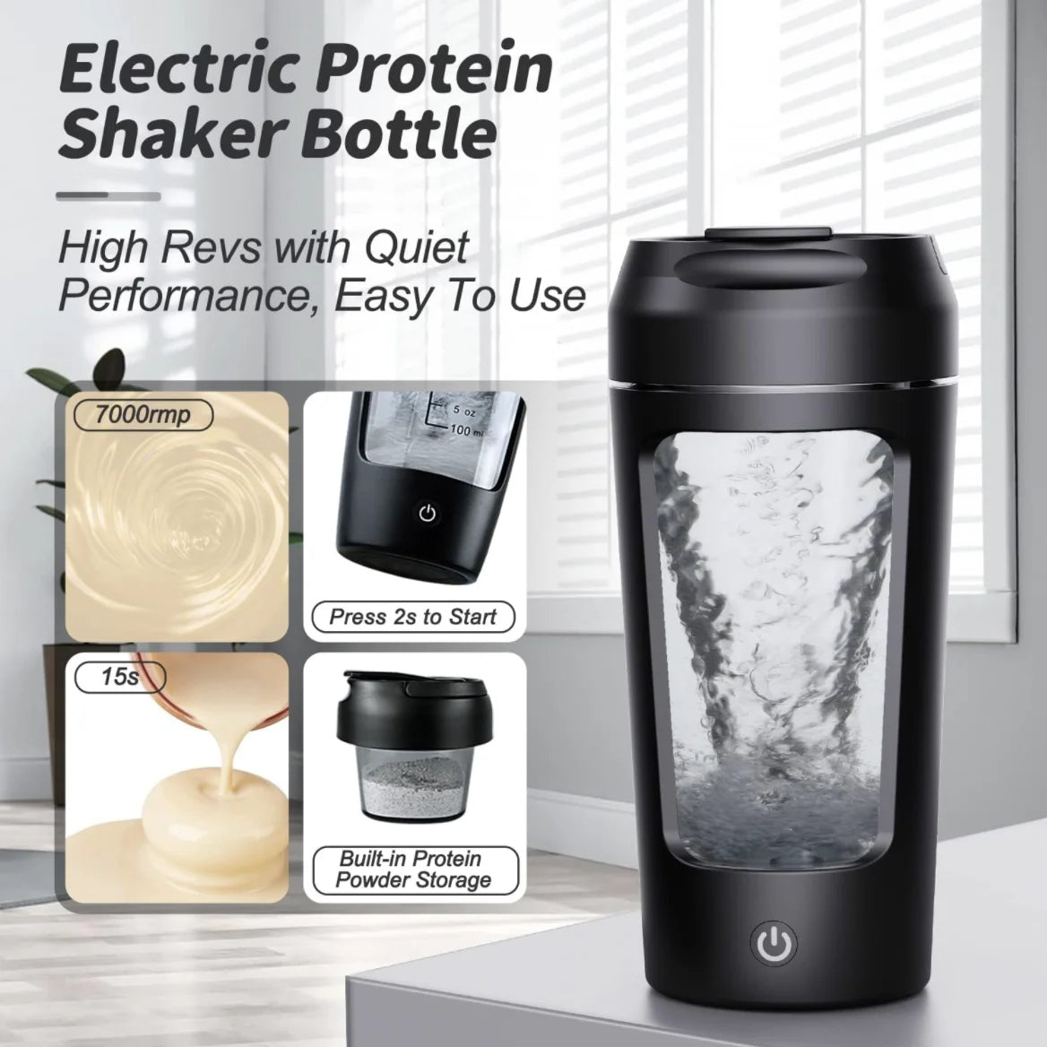 Electric Portable Shaker/Mixer Bottle